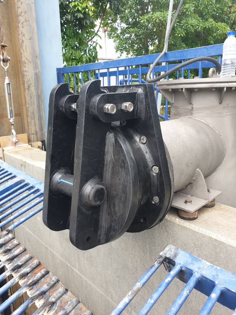 HDPE Flap Gate At Discharge Pipe