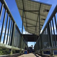 Solar Panel At Sky Walkway