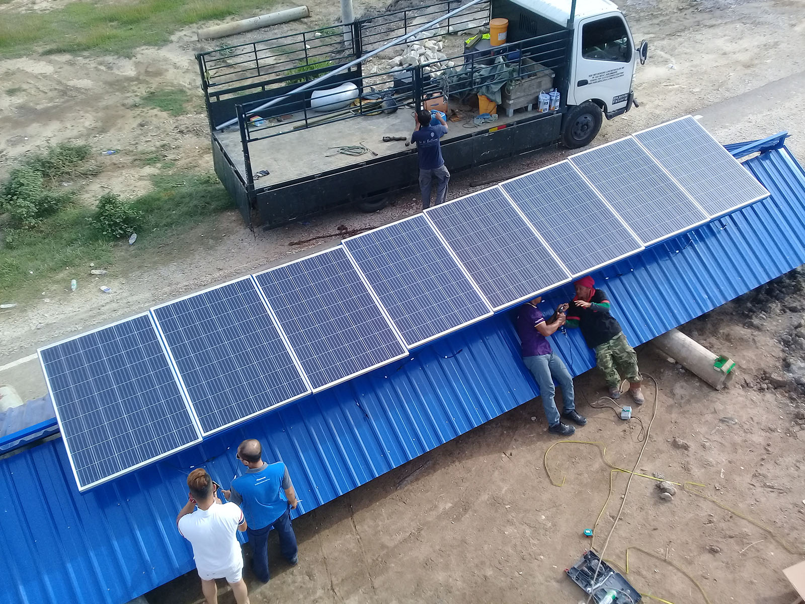 Solar Panel on Roof Top